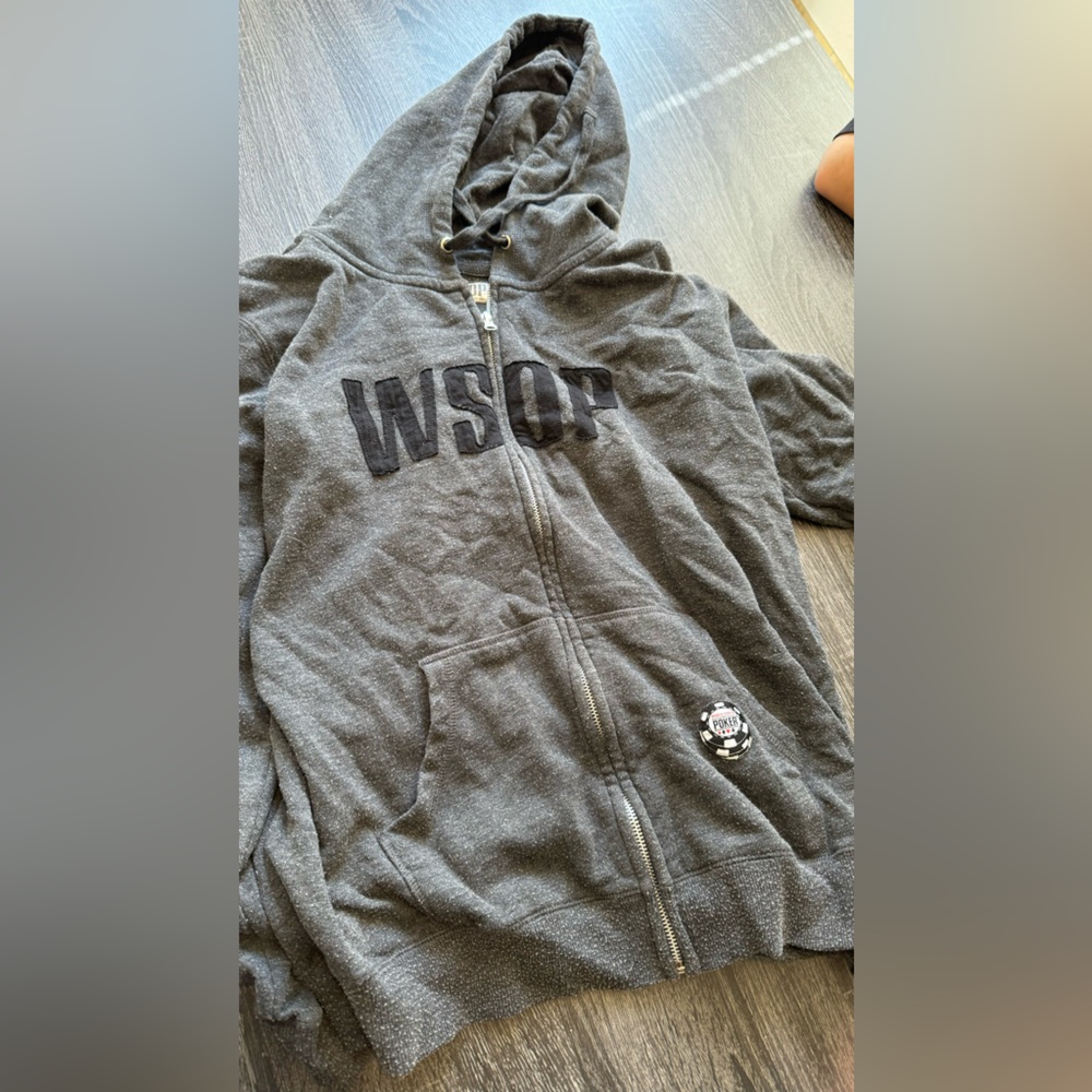 World Series of poker zip up hoodie